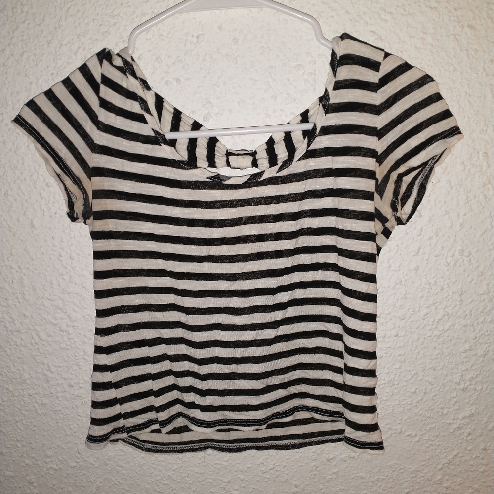 Open back crop top